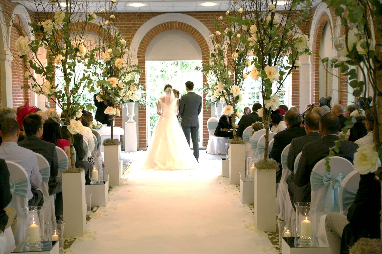wedding trees wedding at Great Fosters in egham, surrey wedding
