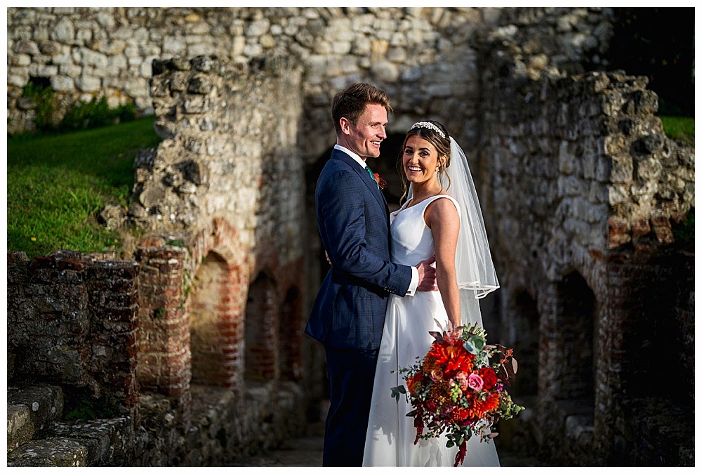 wedding photo at farnham castle